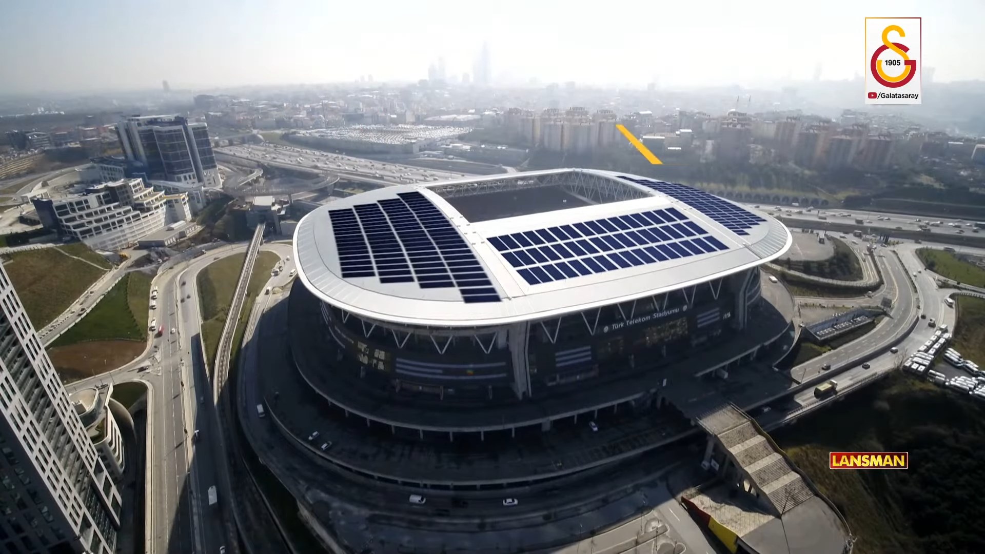 Türk Telekom Stadyumu çatısına dünyanın en büyük güneş enerjisi santrali kuruluyor