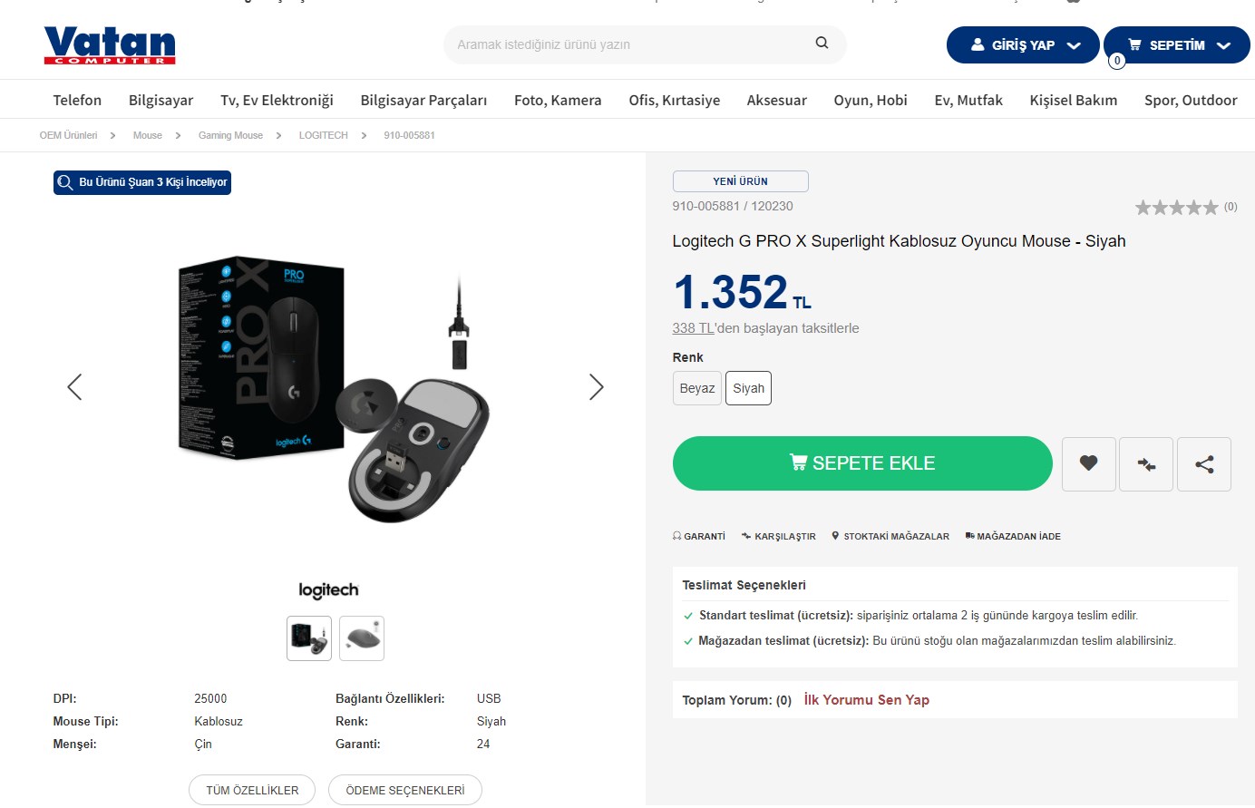 Logitech'in en hafif faresi G Pro X SUPERLIGHT ülkemizde satışa sunuldu