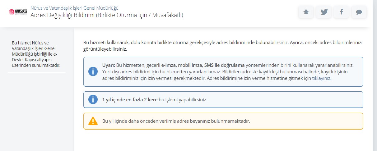 Adres değişikliği için e-Devlet'e yeni özellik eklendi