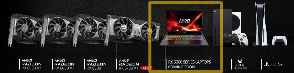 AMD RX 6800M ile üst seviye oyuncu dizüstülerinde yer alacak