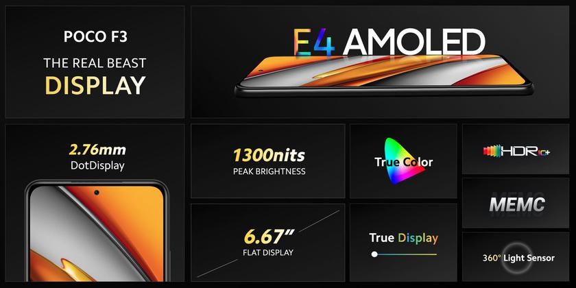 Poco F3 tanıtıldı: 120 Hz AMOLED ekran, Snapdragon 870 işlemci ve 48 MP kamera