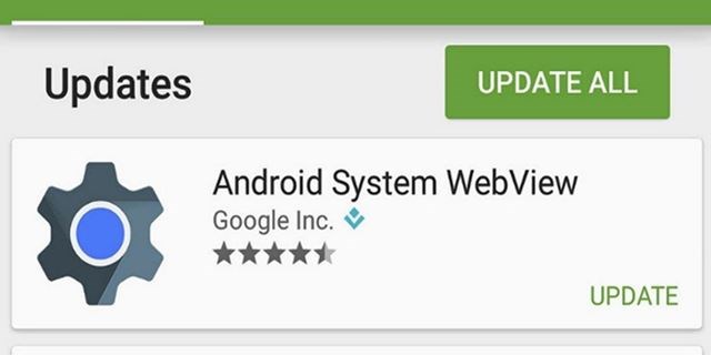 Android uygulamaları Google WebView nedeniyle çöküyor