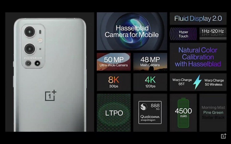 OnePlus 9 ve 9 Pro tanıtıldı: Snapdragon 888 işlemci, Hasselblad kamera, 120Hz ekran