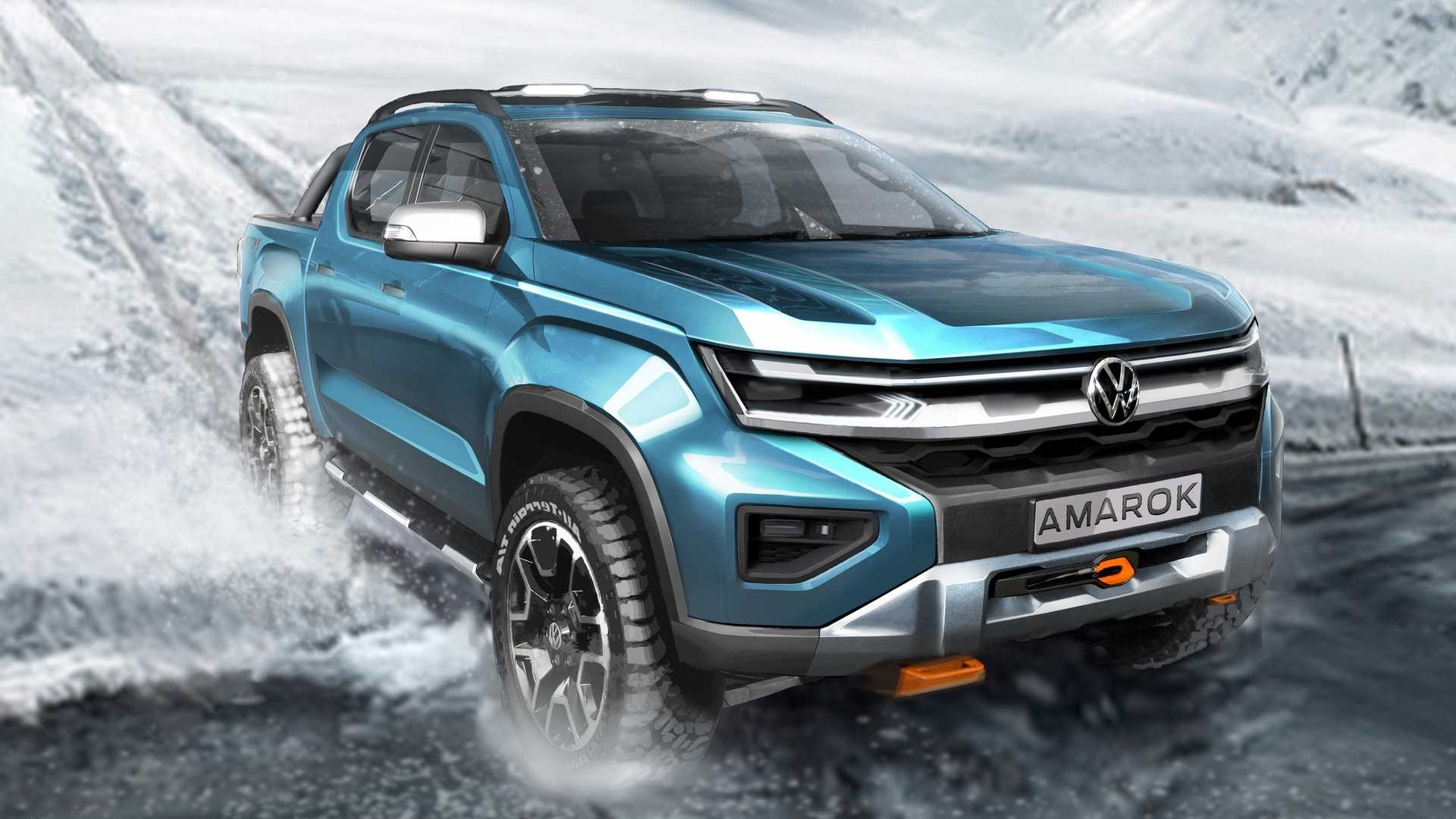 Yeni nesil Volkswagen Amarok'un tasarımı yavaş yavaş açığa çıkıyor: İşte yeni teaser