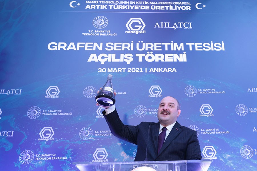 Türkiye'nin ilk Grafen Seri Üretim Tesisi açıldı: Geleceğin materyali olarak gösteriliyor