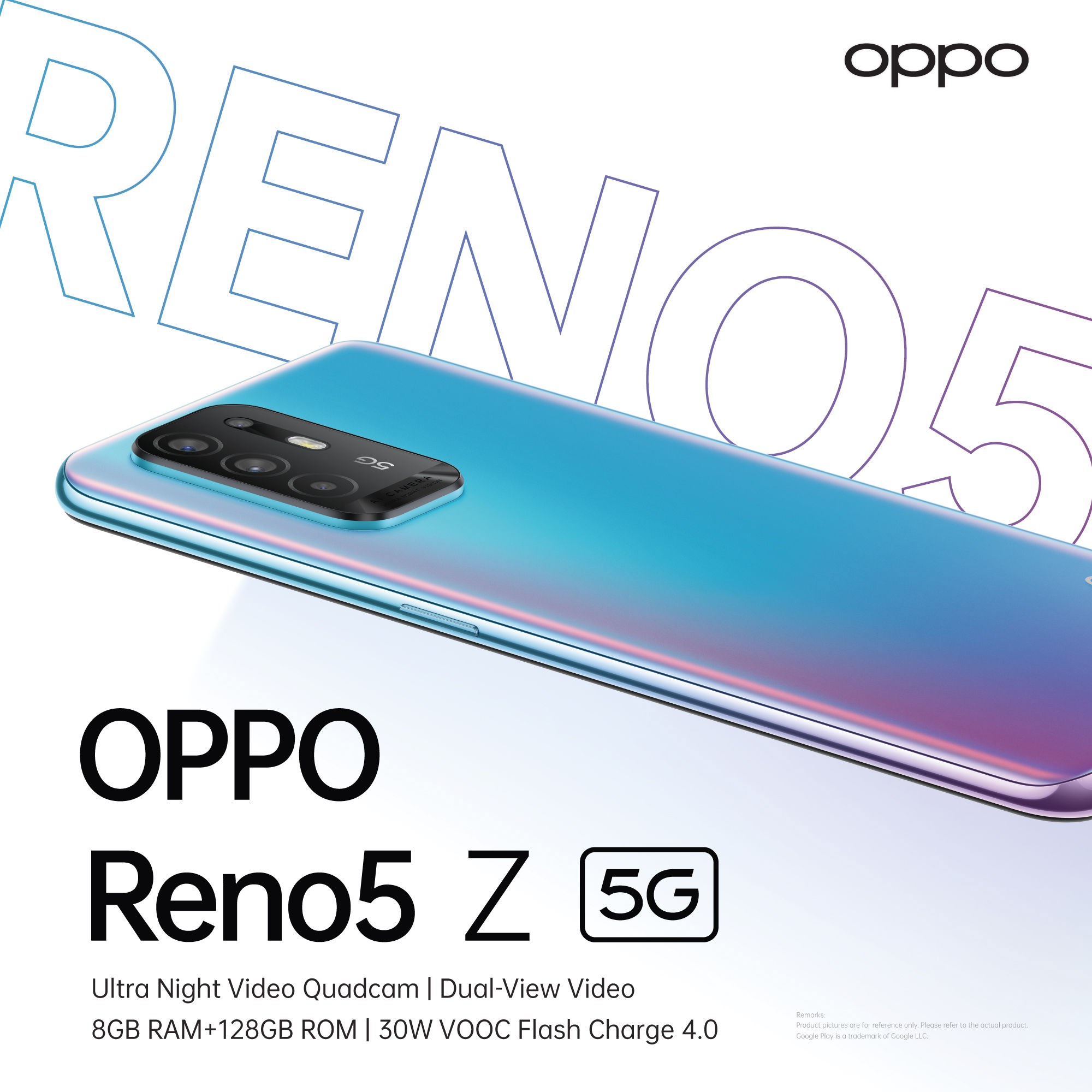 Dimensity 800U'dan güç alan Oppo Reno5 Z 5G tanıtıldı