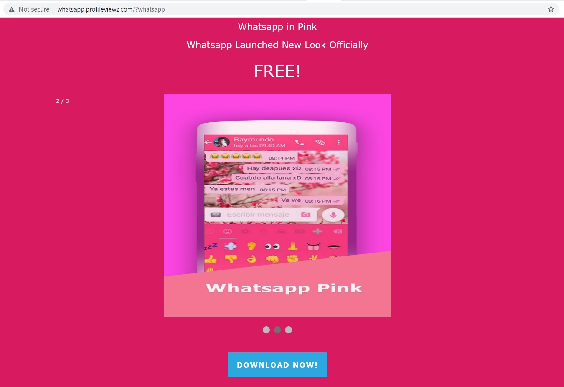 Pembe Whatsapp tehlike saçıyor: Hesabınız ele geçirilebilir