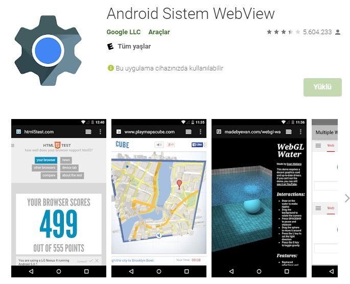 Google, Android uygulamalarında WebView kaynaklı çökme yaşanmaması için sıkı önlemler alacak