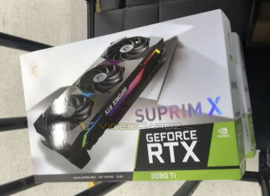 MSI RTX 3080 Ti Suprim X'in kutusu görüntülendi