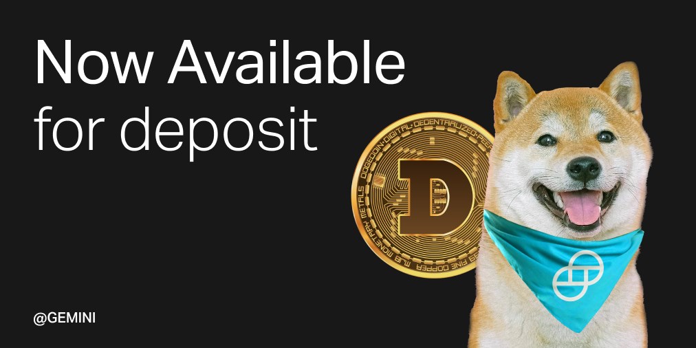 Dogecoin (DOGE) popüler kripto para borsası Gemini’de listelenecek