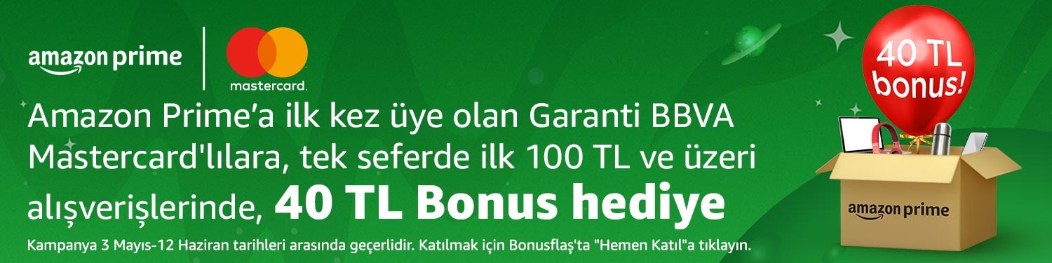 Amazon Prime'a ilk kez üye olanlara 40 TL bonus hediye