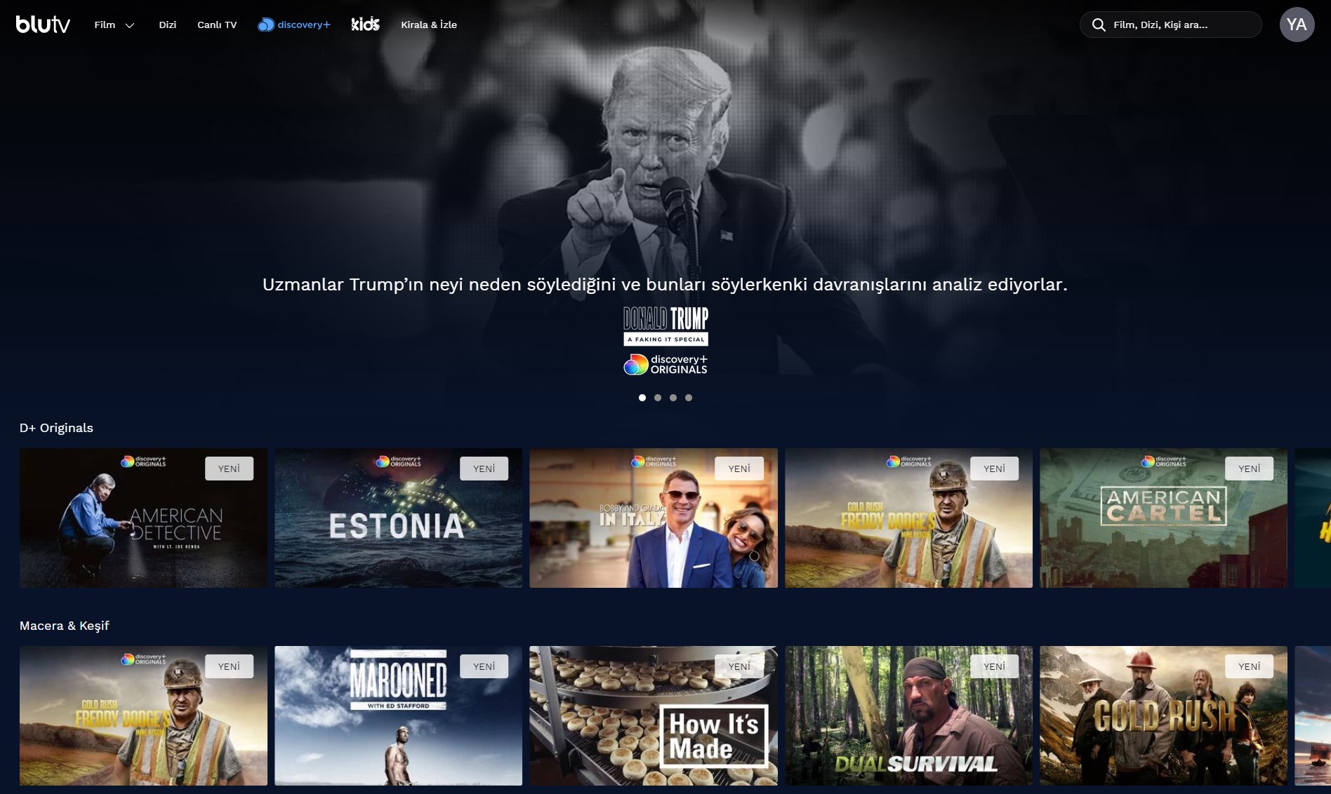 Discovery+, BluTV üzerinden Türkiye'de yayına başladı