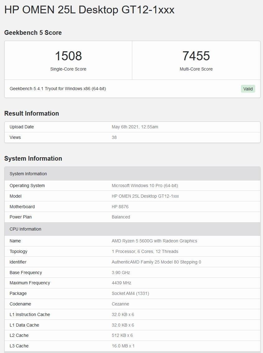 Ryzen 7 5700G ve Ryzen 5 5600G CPU-Z’de ter döktü