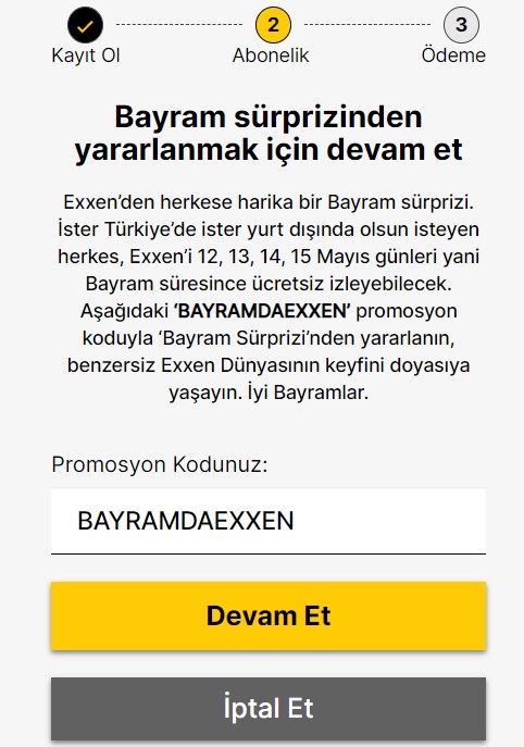 Exxen bayram boyunca ücretsiz!