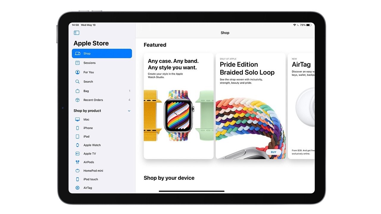 İPad için Apple Store uygulaması yeni görünüme kavuştu