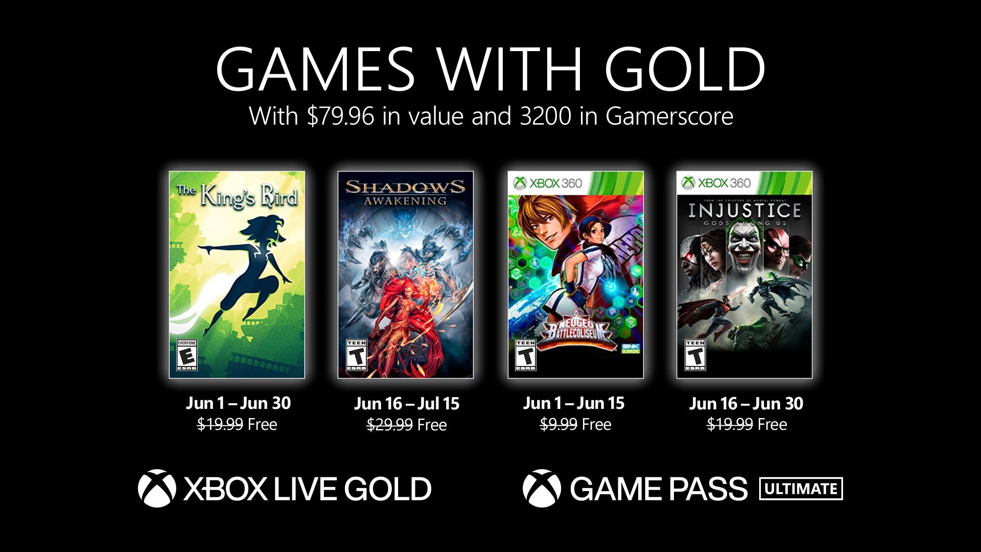 Xbox Live Gold haziran oyunları açıklandı