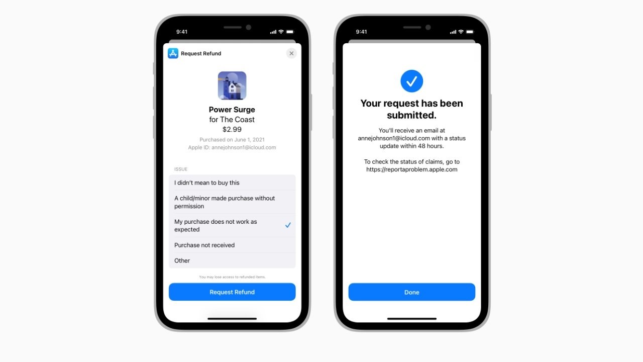 Geliştiriciler, iOS 15 ile birlikte para iadeleri üzerinde daha fazla kontrole sahip olacak