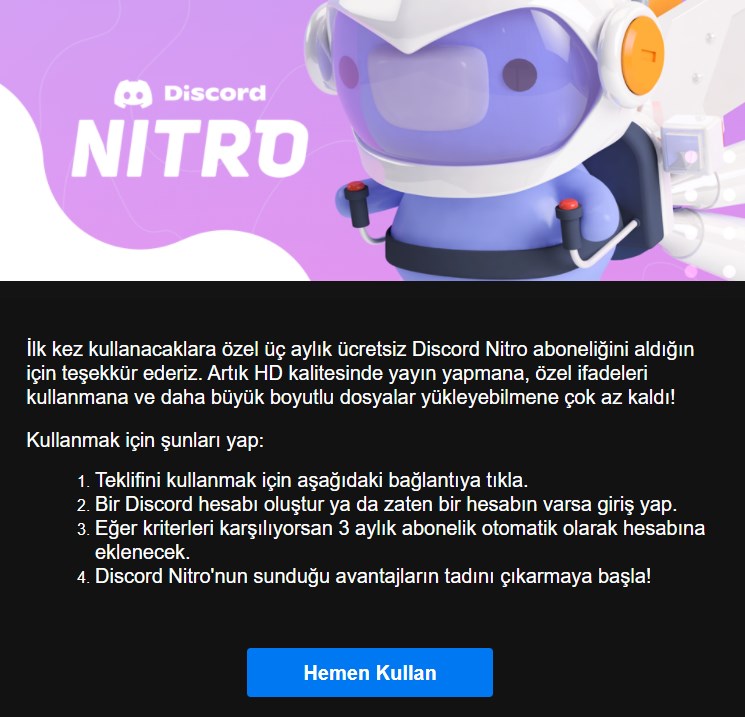 Epic, 3 aylık Discord Nitro dağıtıyor
