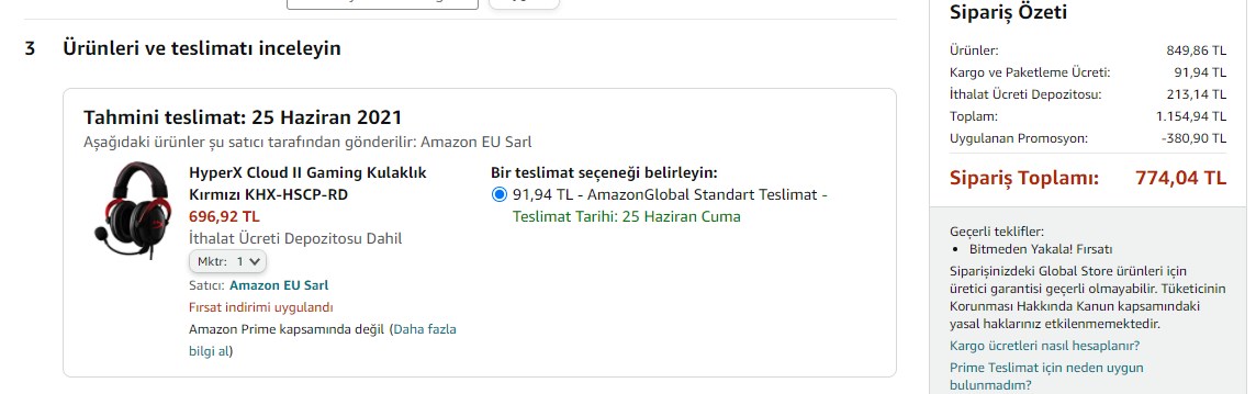 Amazon'da Prime Day indirimli yurt dışı ürünler