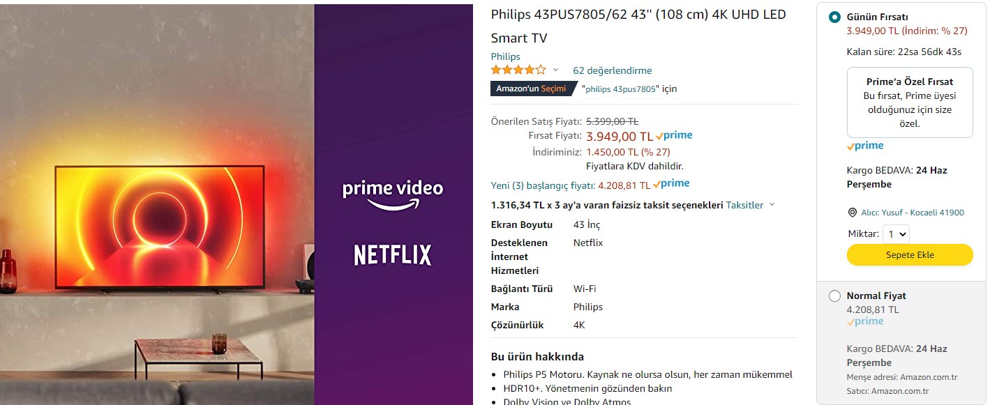 Uygun fiyatlı Philips TV modelleri
