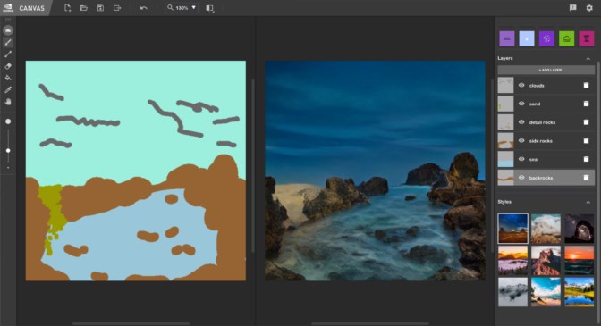 Nvidia’nın çizimleri tabloya dönüştüren Canvas uygulaması yayınla