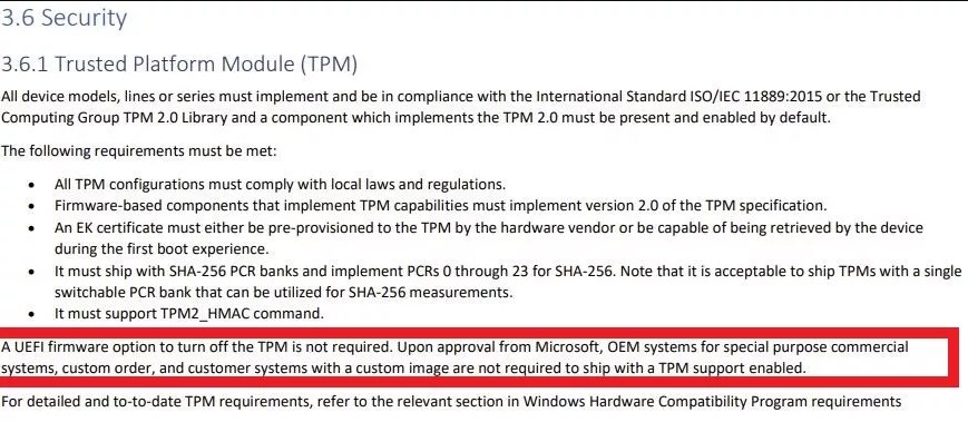 Windows 11'in bazı sürümleri TPM modülü olmadan da kurulabilecek