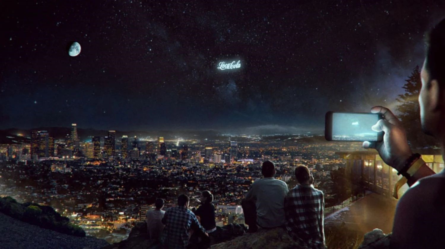 Reklamlar artık uzaydan gösterilmeye başlanacak