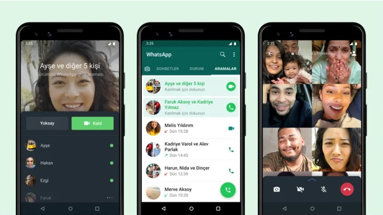 WhatsApp katılıma açık aramalar