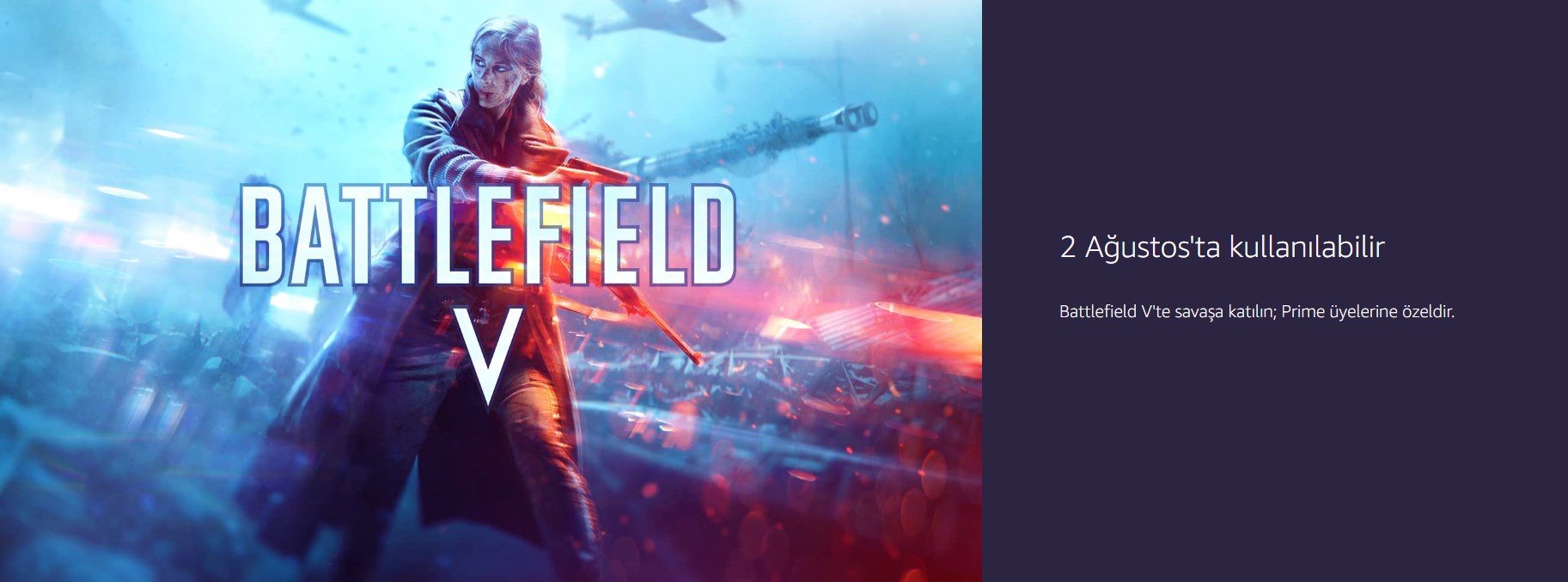 Amazon Prime Gaming'te Battlefield 1 ve Battlefield V ücretsiz
