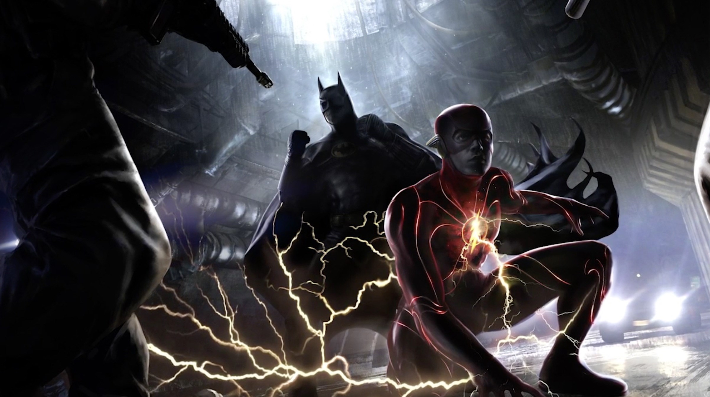 The Flash setinden Batman'li görüntüler