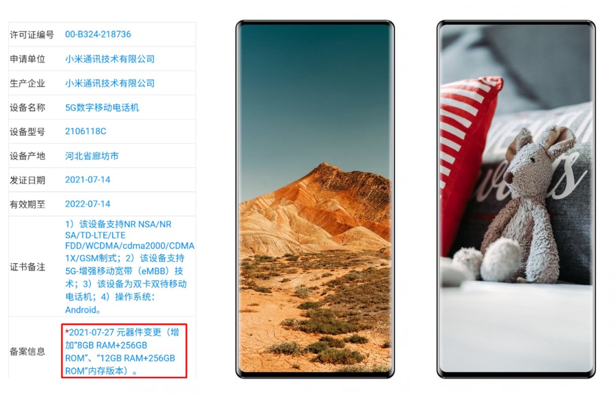 Xiaomi Mi Mix 4 hakkında yeni bilgiler ortaya çıktı