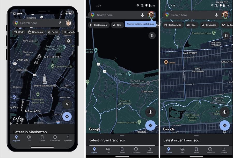 Google Haritalar'ın iOS uygulamasına karanlık mod geliyor