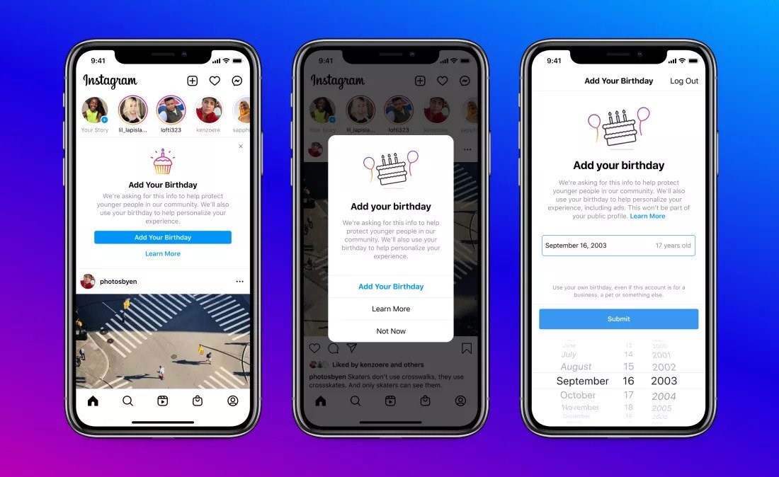 Instagram’a “doğum günü” zorunluluğu geliyor