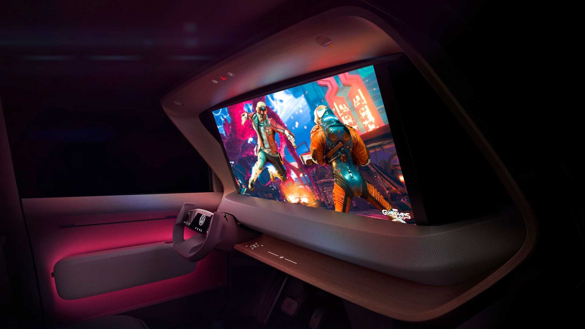 Volkswagen'den sinema ve oyun odasına dönüşen otomobil konsepti