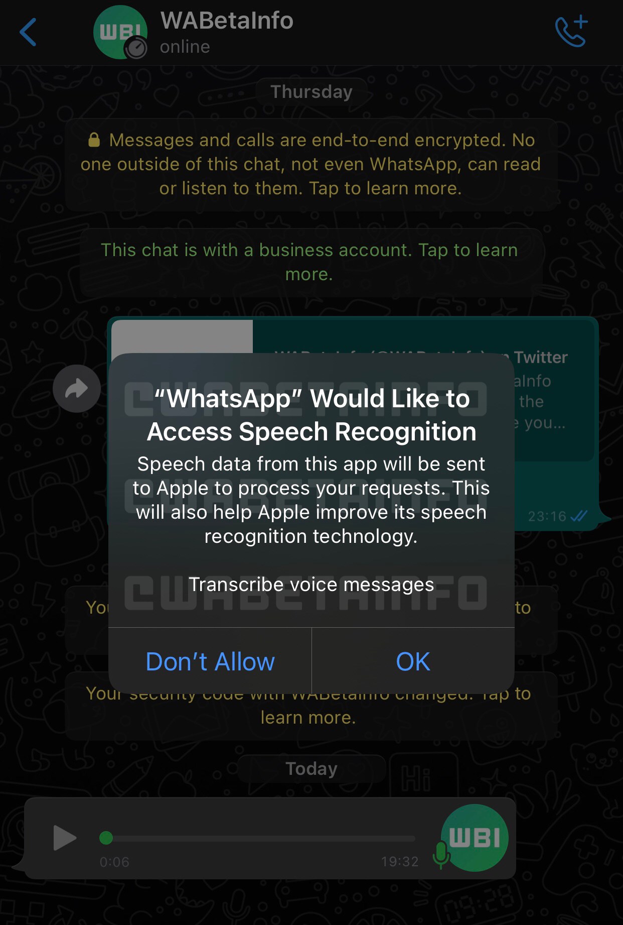 WhatsApp sesli mesajları yazıya dönüştürecek