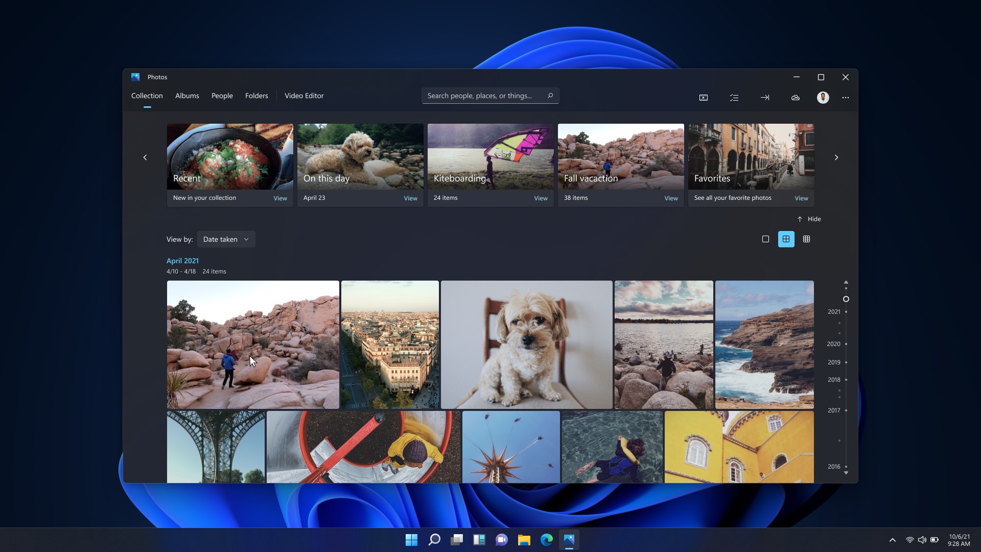 Yeniden tasarlanan Fotoğraflar uygulaması, Windows 11 ile gelecek
