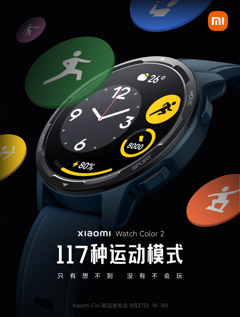 Xiaomi Watch Color 2 geliyor