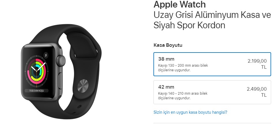 Apple Watch SE ve Series 3'e zam geldi