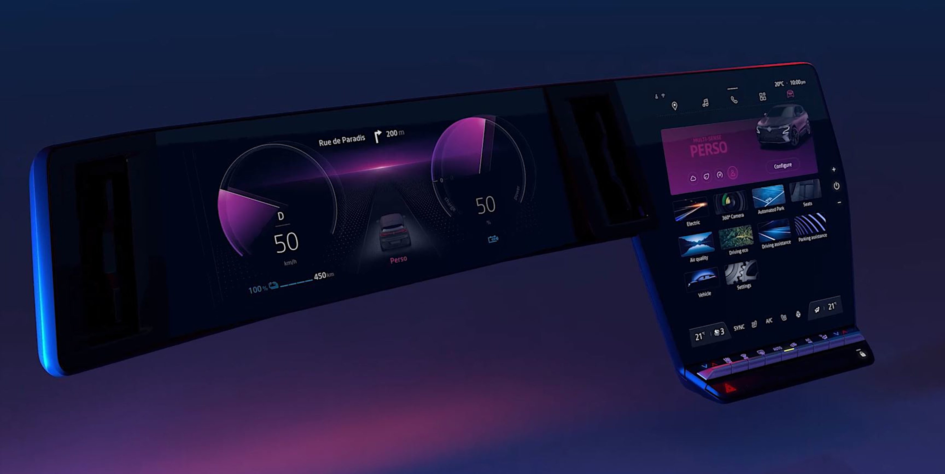 LG, yeni araç içi bilgi eğence sistemini Megane ile sunacak