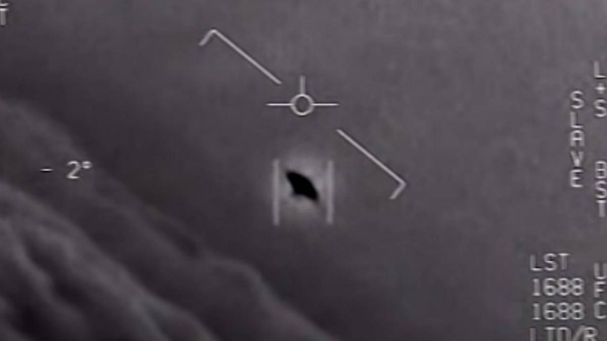 Pentagon'un yayınladığı UFO görüntüsü