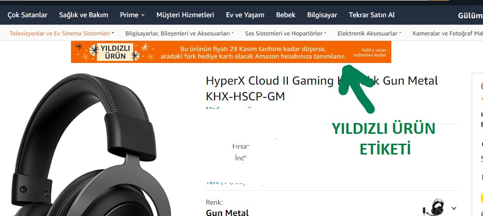 Amazon’da yıldızlı ürünlerde indirim garantisi başladı