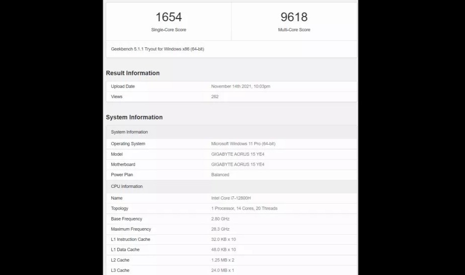 Intel Core i7-12800H