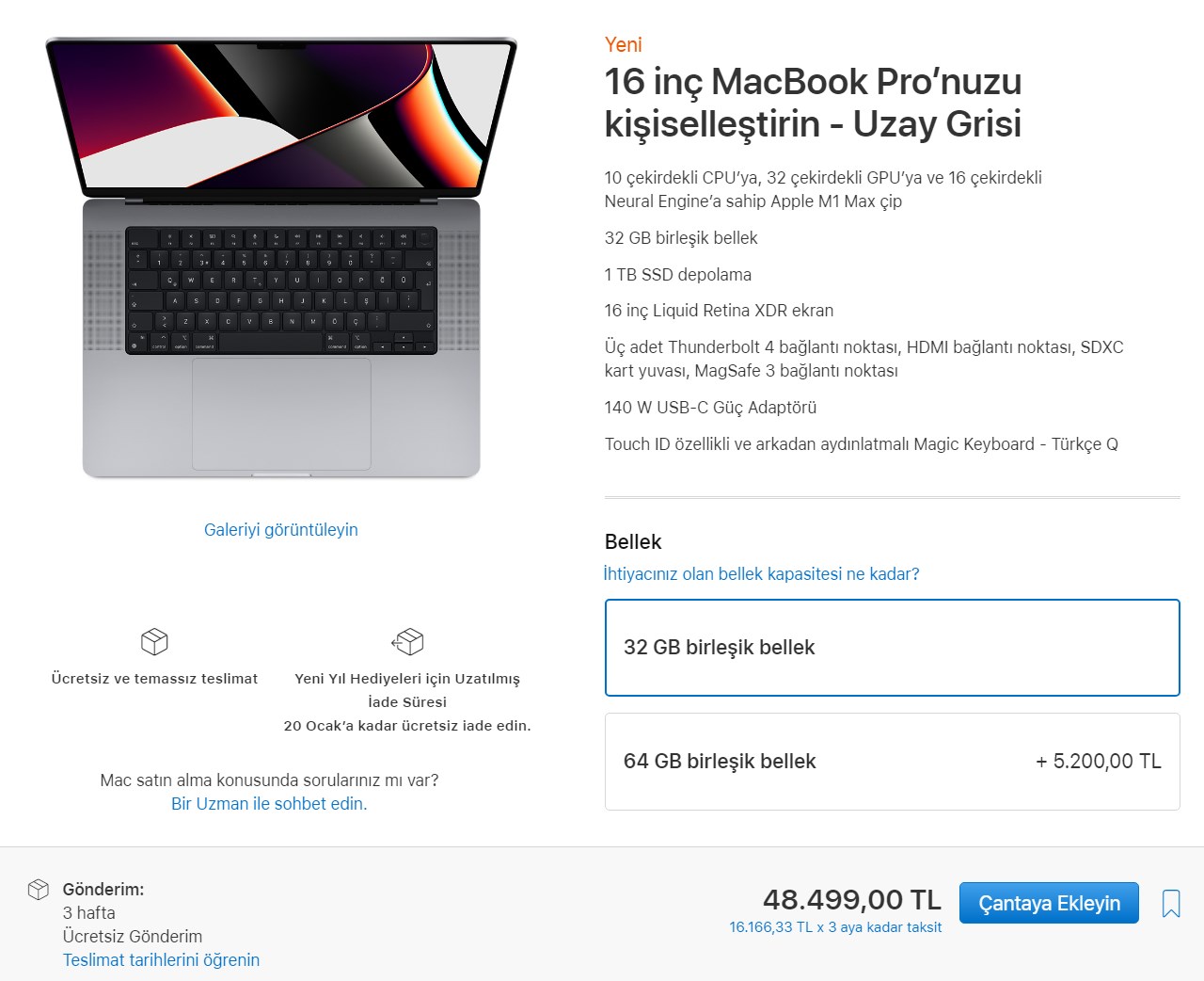 MacBook Air ve MacBook Pro zamlı fiyatı
