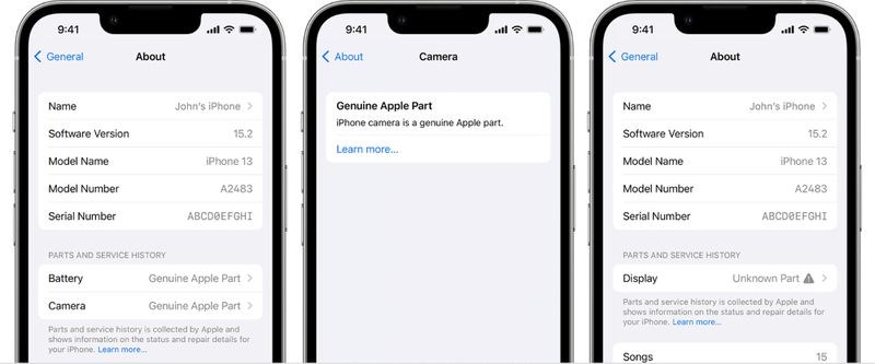 iOS 15.2 ile iPhone'lara servis geçmişi özelliği geliyor