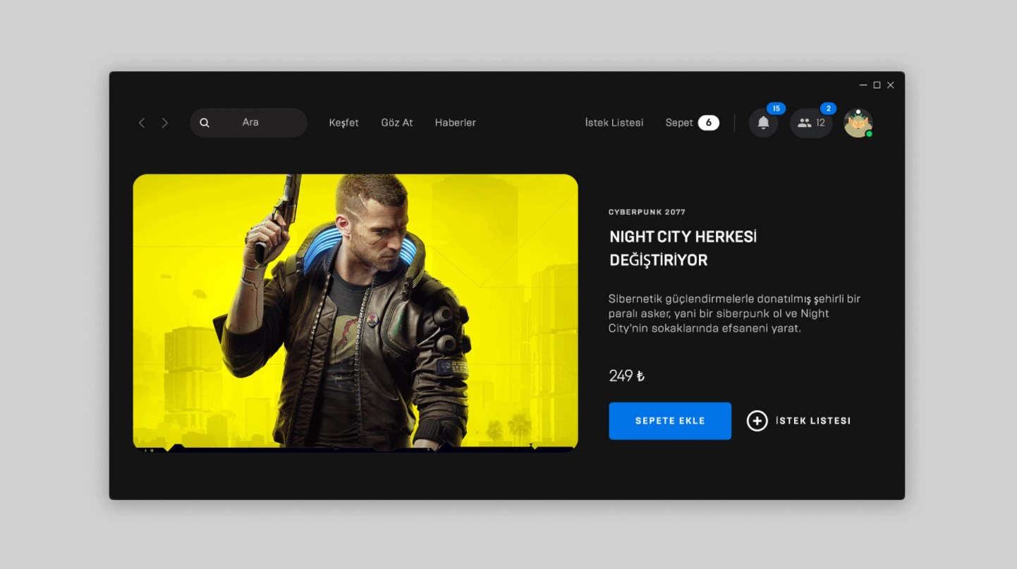 Epic Games'te artık alışveriş sepeti oluşturabilirsiniz
