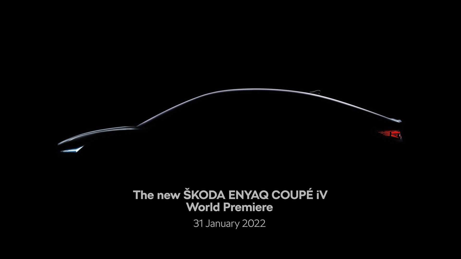 Elektrikli Skoda Enyaq Coupe iV'den yeni teaser geldi