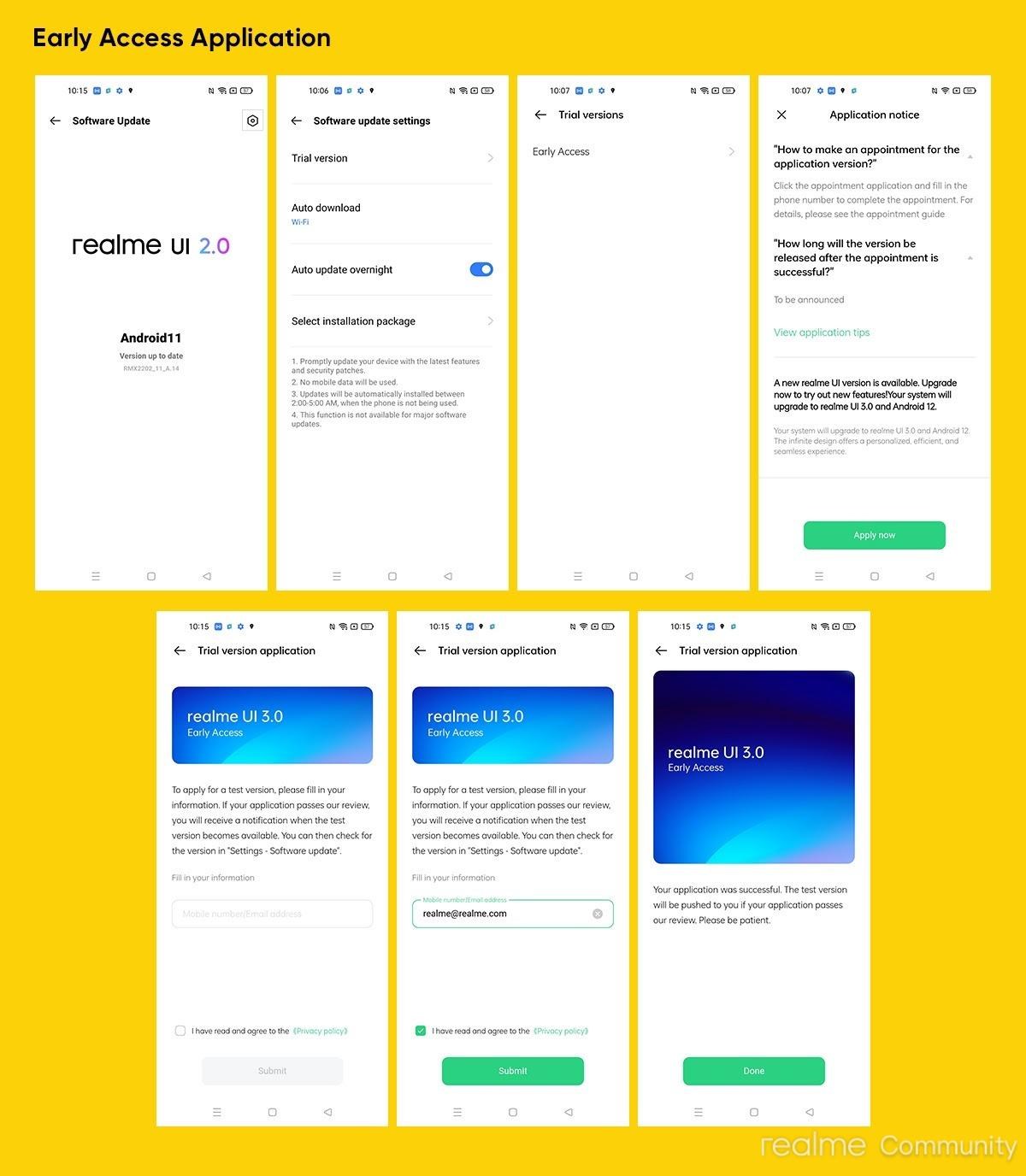 Realme UI 3.0, Realme 8 telefonlarda erken erişime sunuldu
