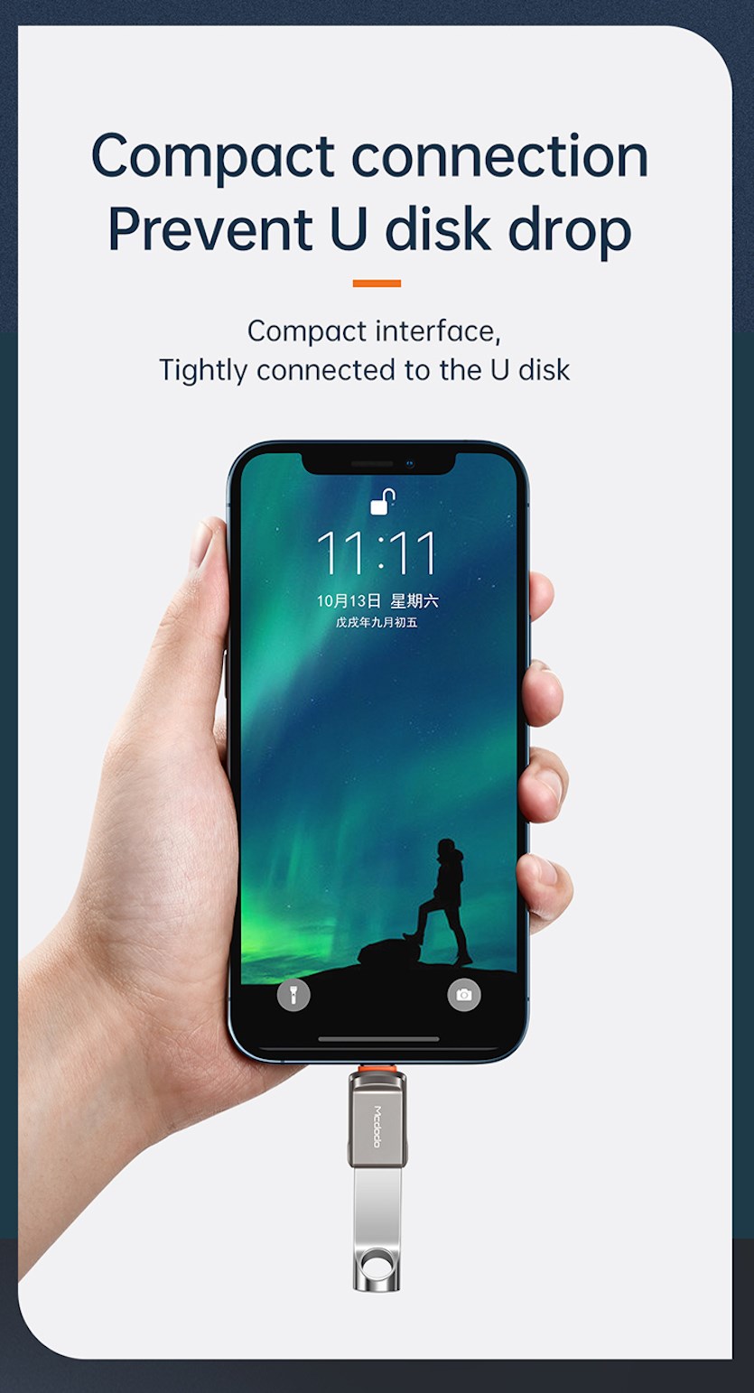 Mcdodo OTG adaptör: iPhone ve Android ile tam uyumlu