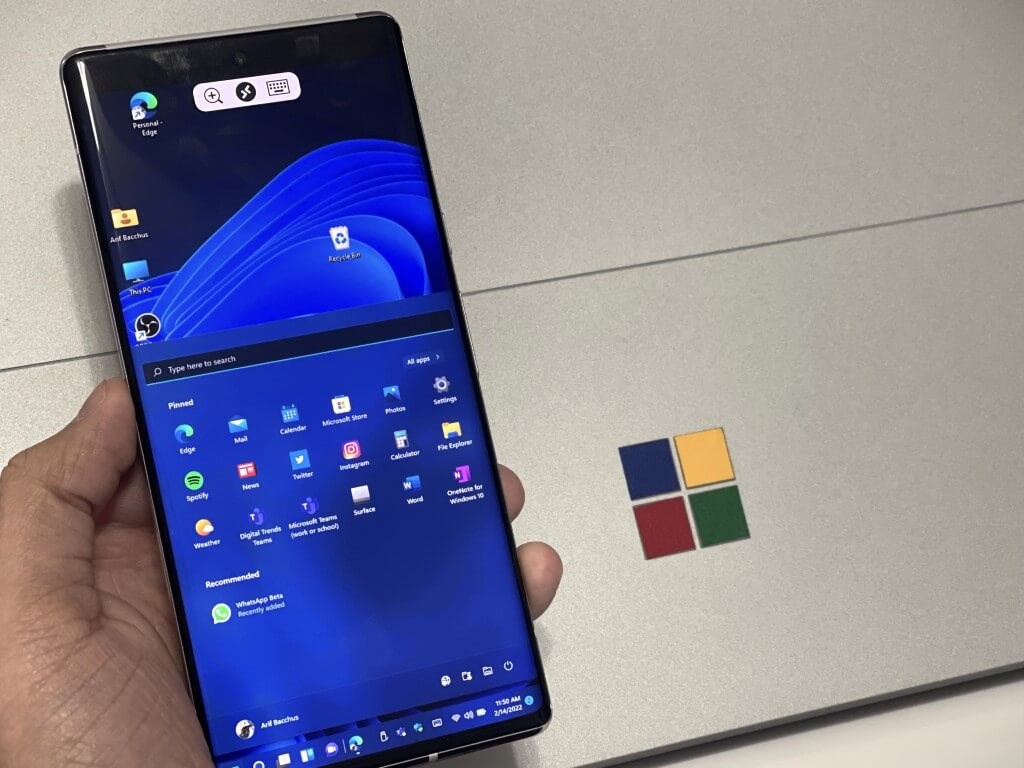 Android 13 sürümünde Windows 11 çalıştırıldı: İşte detaylar