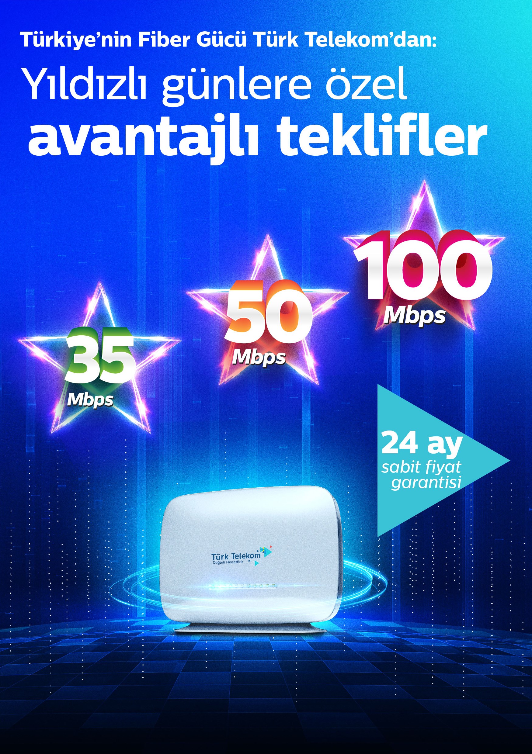 Türk Telekom'dan Yıldızlı Günler fiber internet kampanyası